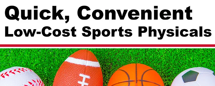 Quick Convenient Low-Cost Sports Physicals